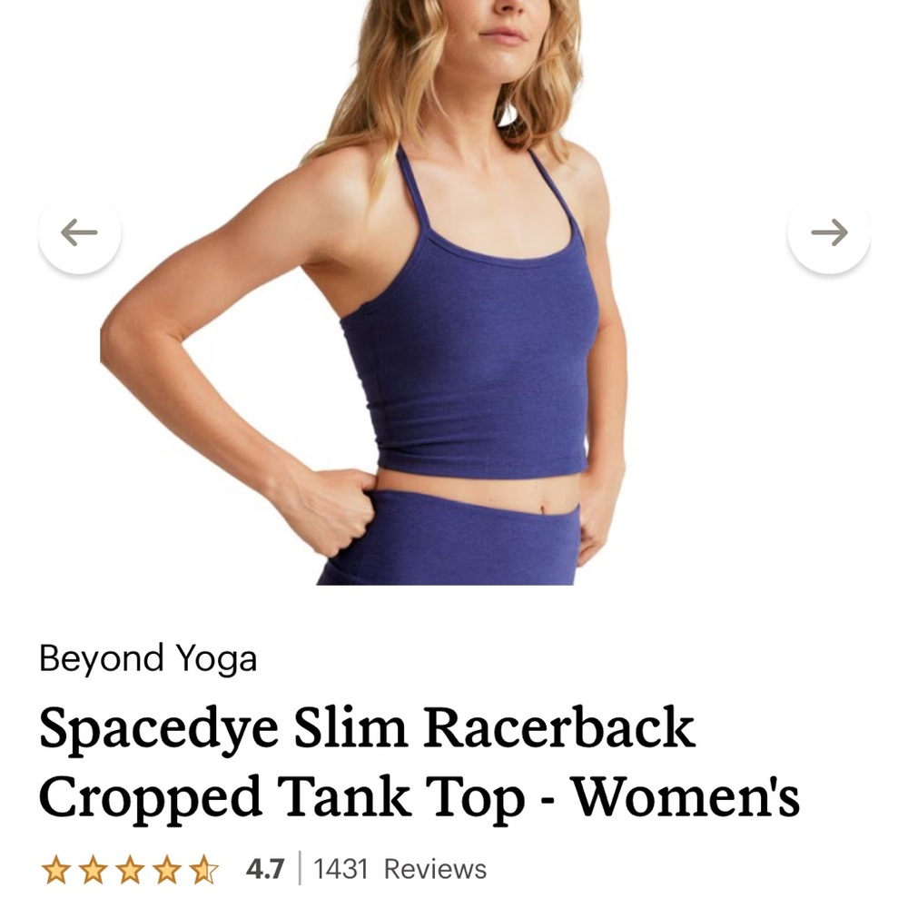 Beyond Yoga Blue Tank